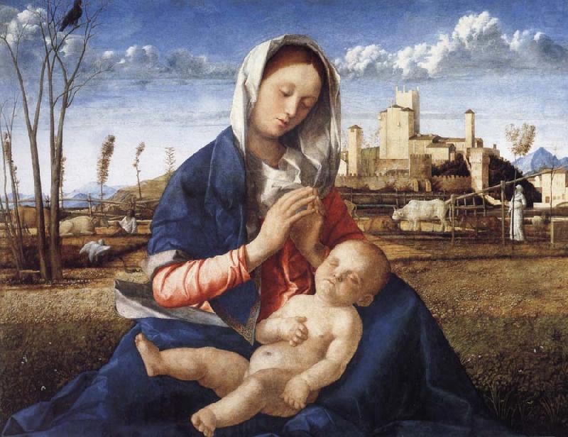 Gentile Bellini The Madonna of the Meadow china oil painting image